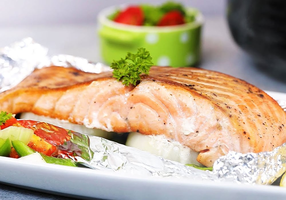 Cá hồi nướng giấy bạc
