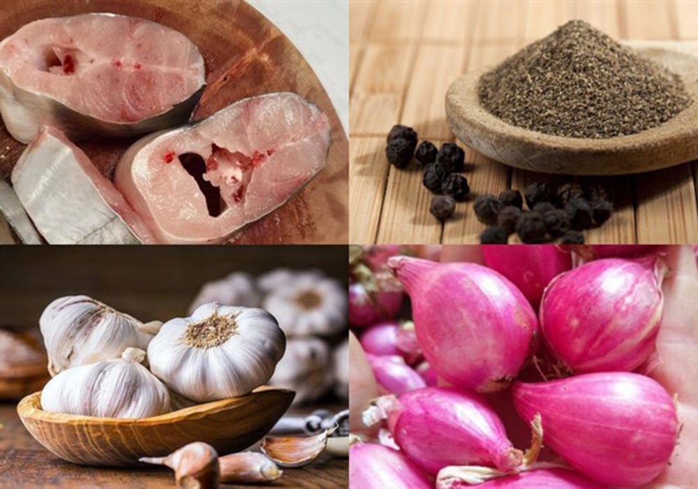 Nguyên liệu làm cá hú kho tiêu