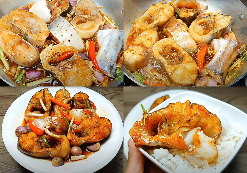 Các bước làm cá hú kho tiêu