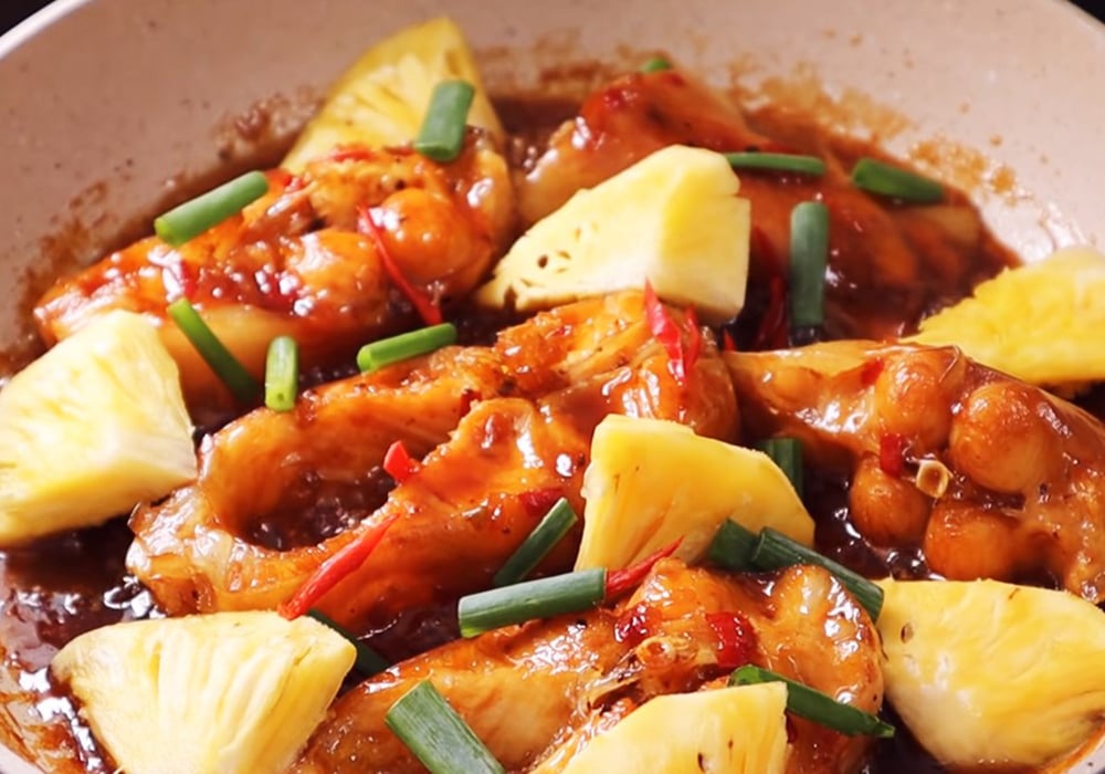 Cá hú kho thơm (dứa)