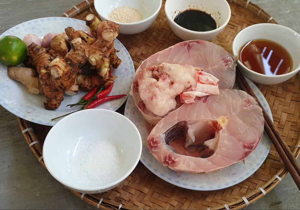 Nguyên liệu làm cá kho làng Vũ Đại