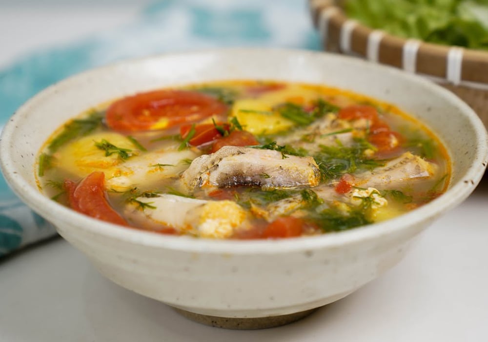 Canh cá khoai
