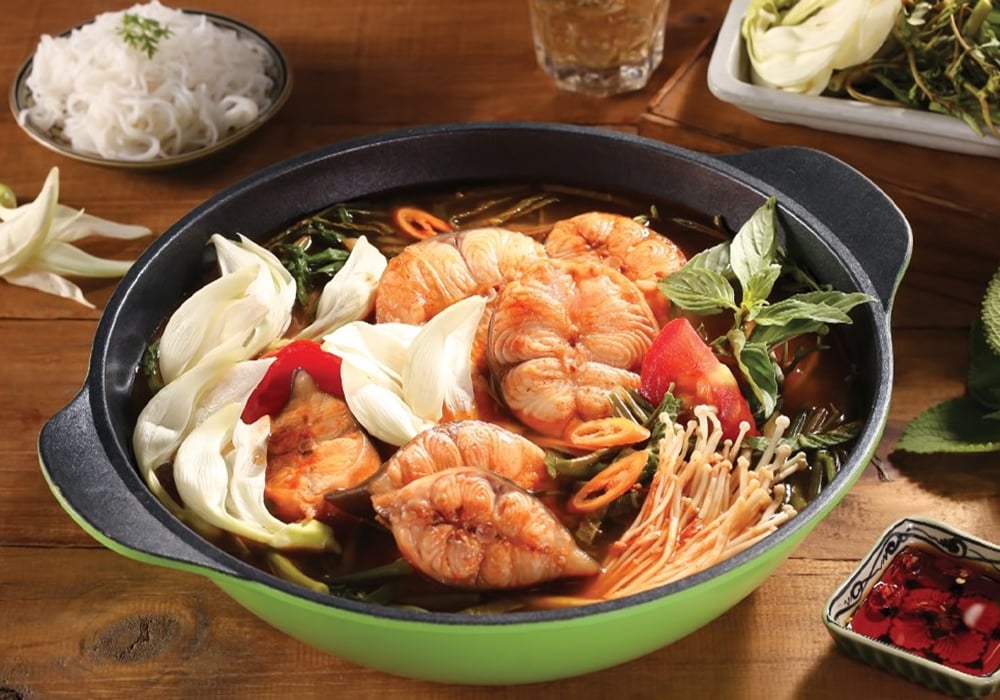 Lẩu cá lăng bông so đũa