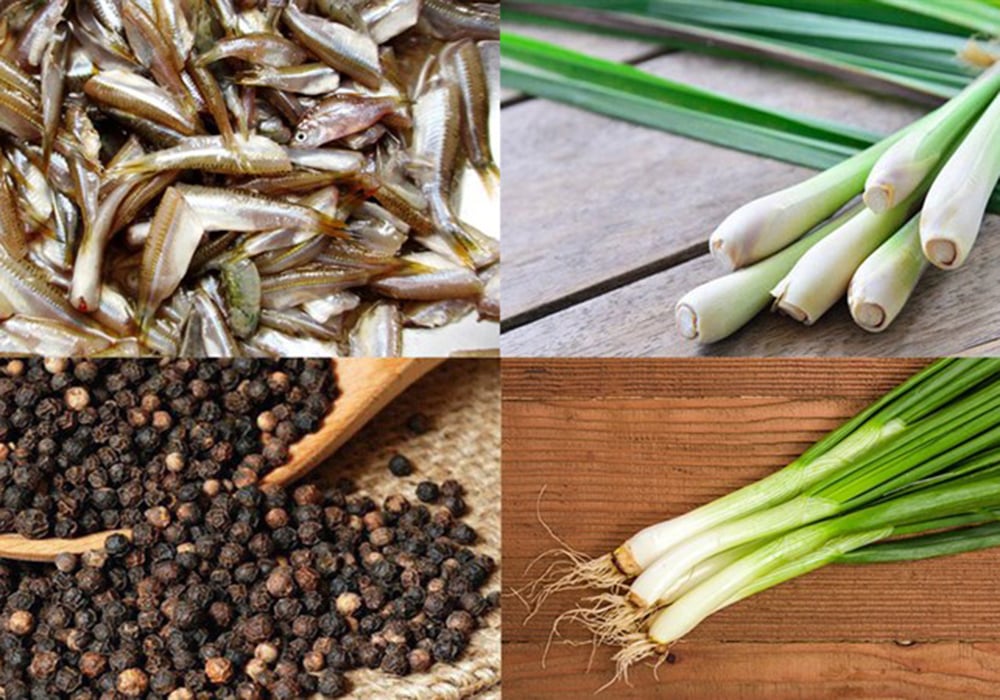 Nguyên liệu làm cá lòng tong kho tiêu