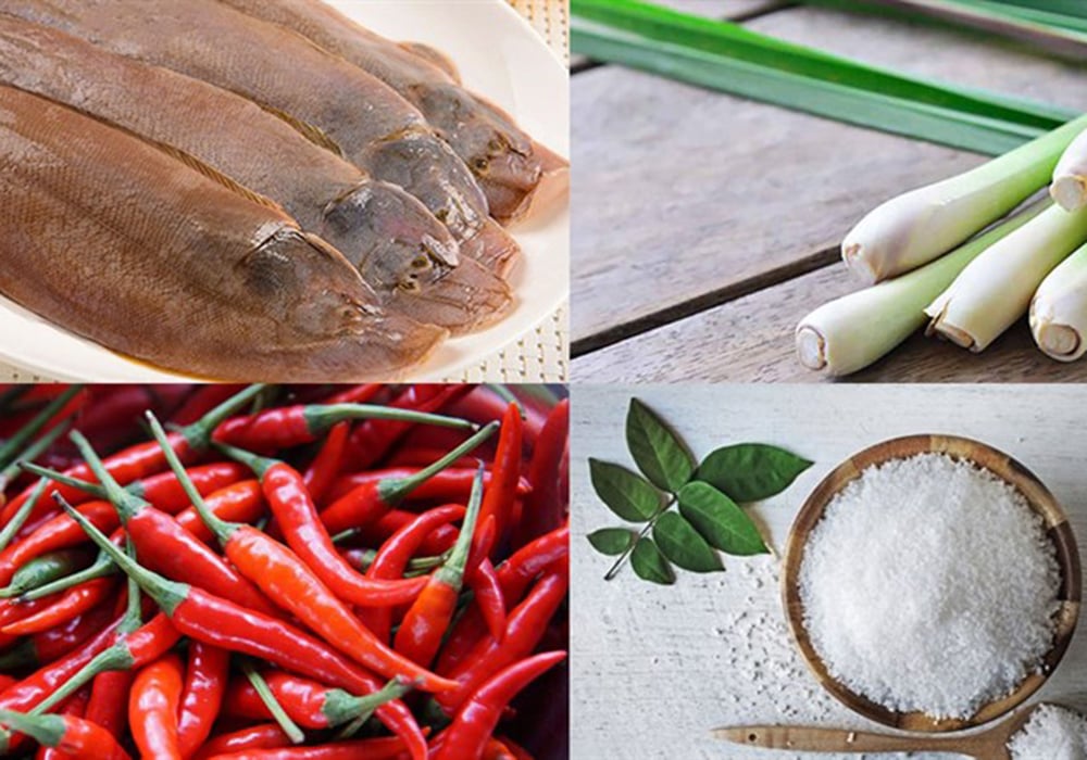Nguyên liệu làm cá lưỡi trâu chiên