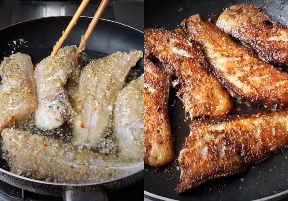 Các bước làm cá lưỡi trâu chiên