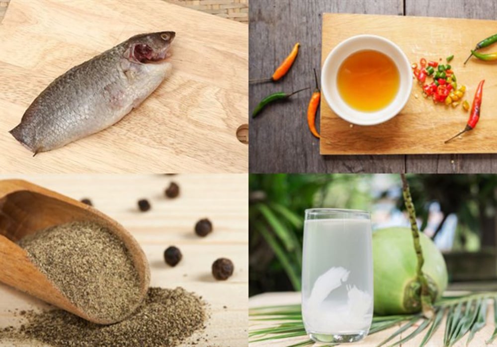 Nguyên liệu làm cá rô kho tiêu