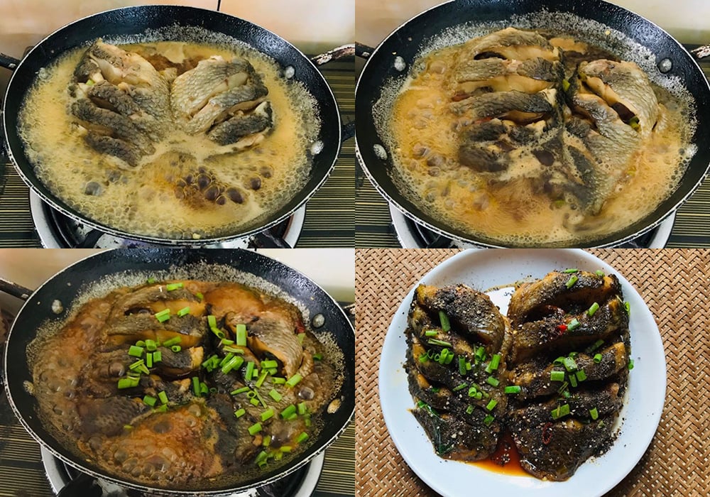 Các bước làm cá rô kho tiêu