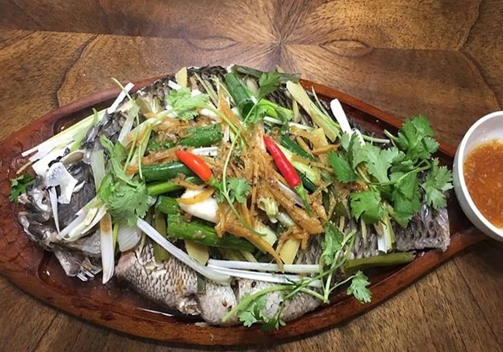 Cá tai tượng hấp hành