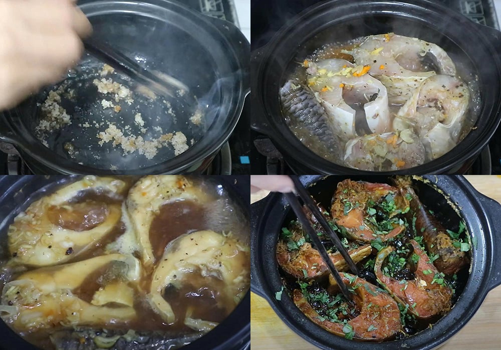 Các bước làm cá trắm kho tiêu