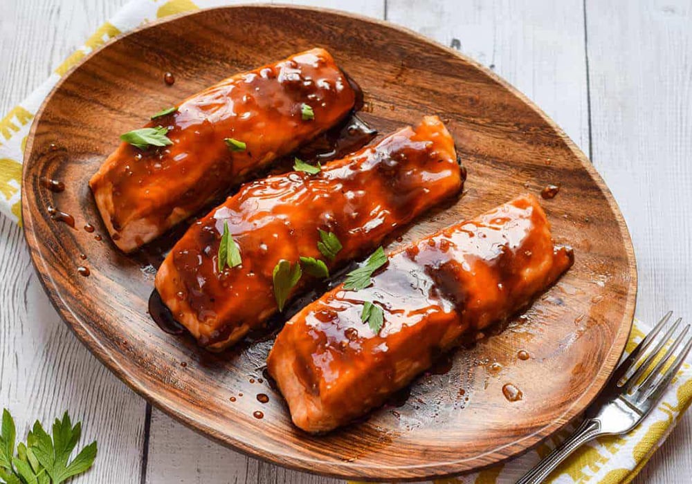 Cá tuyết sốt teriyaki