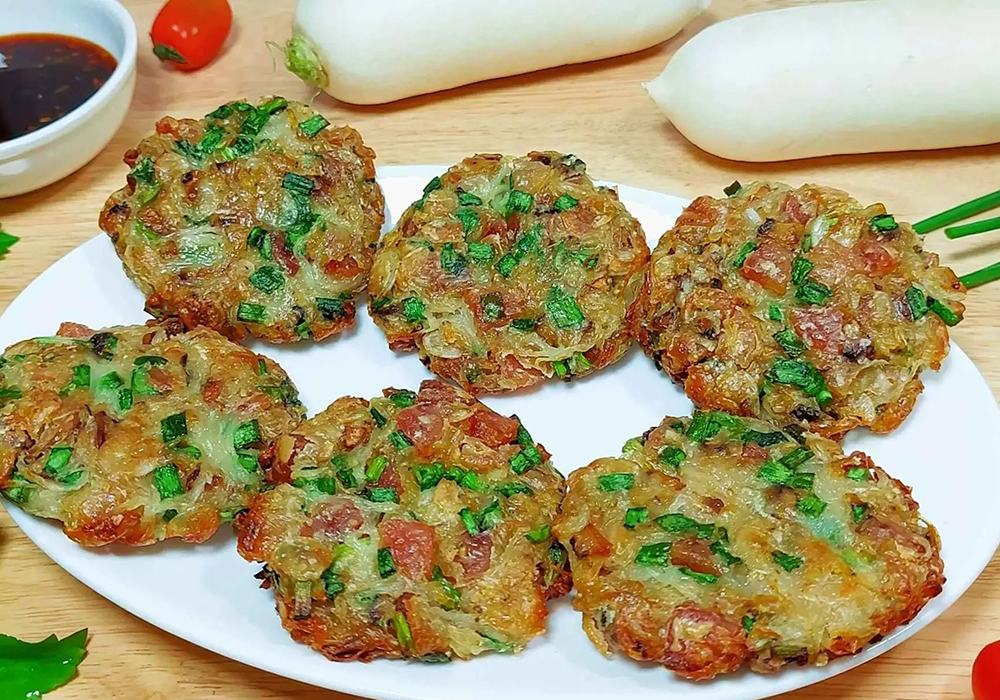 Bánh củ cải chiên giòn