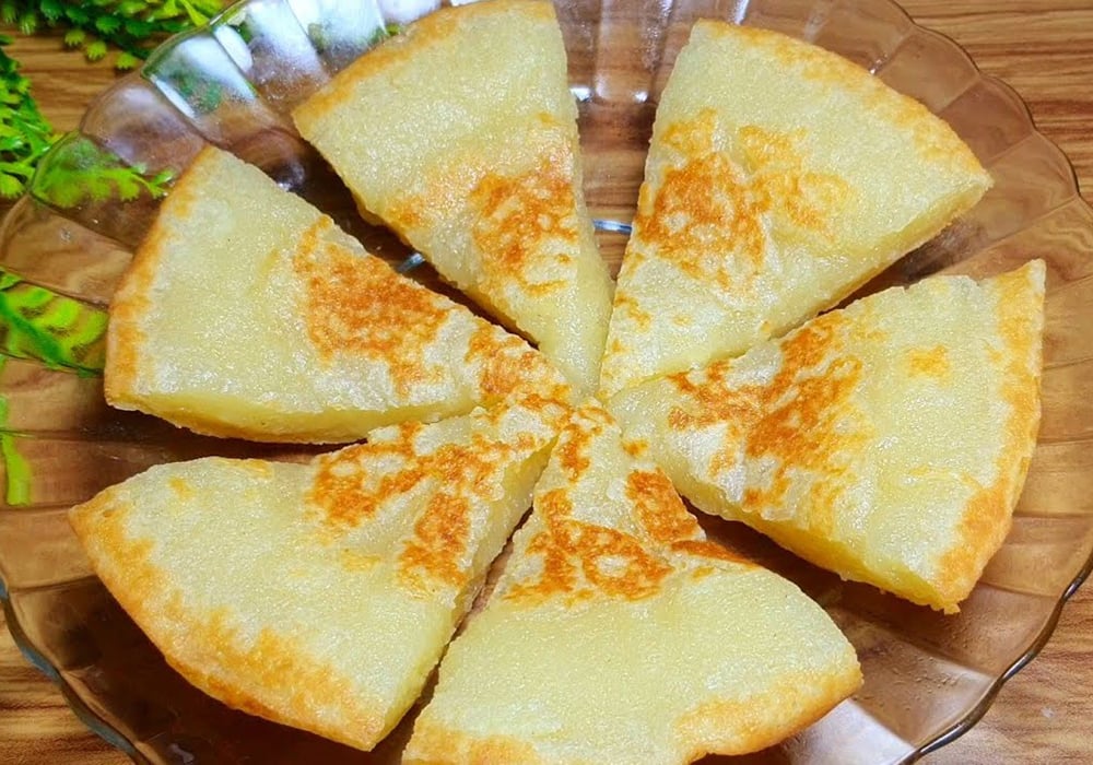 Bánh khoai mì nướng chảo