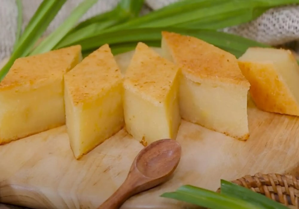 Bánh khoai mì mít hấp