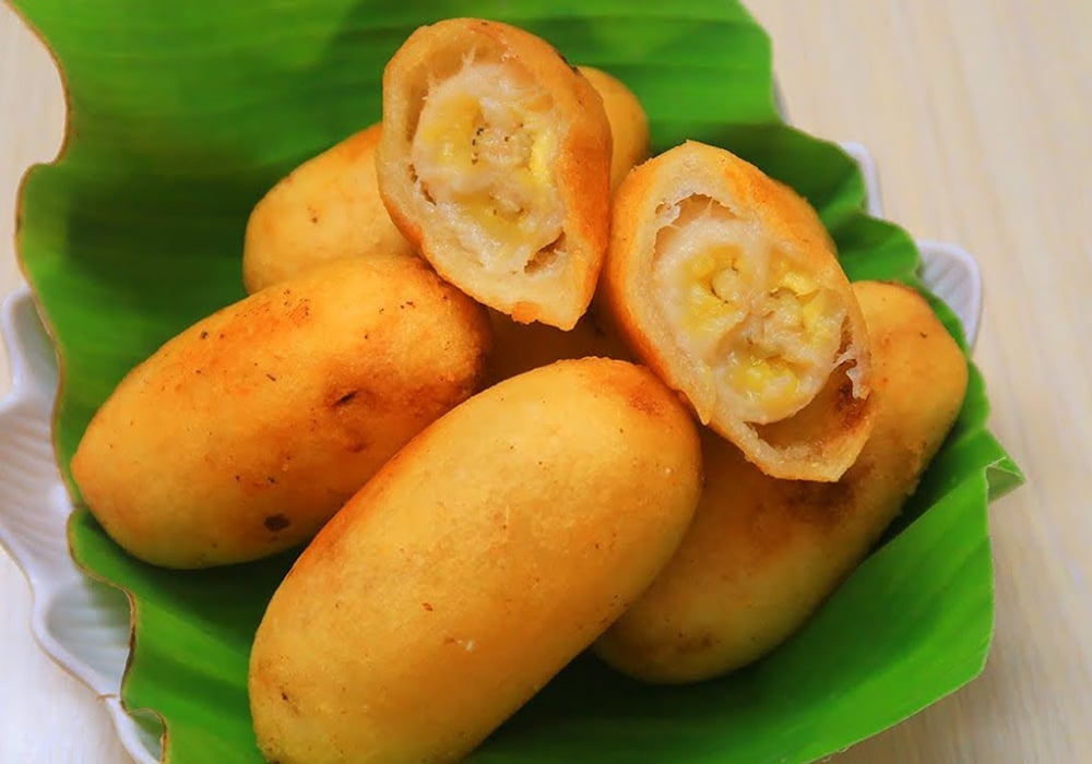 Bánh chuối chiên khoai mì