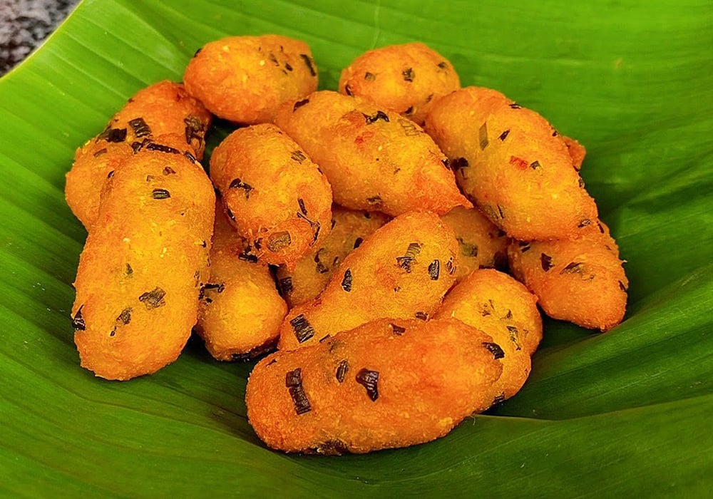 Bánh khoai mì hấp nước cốt dừa