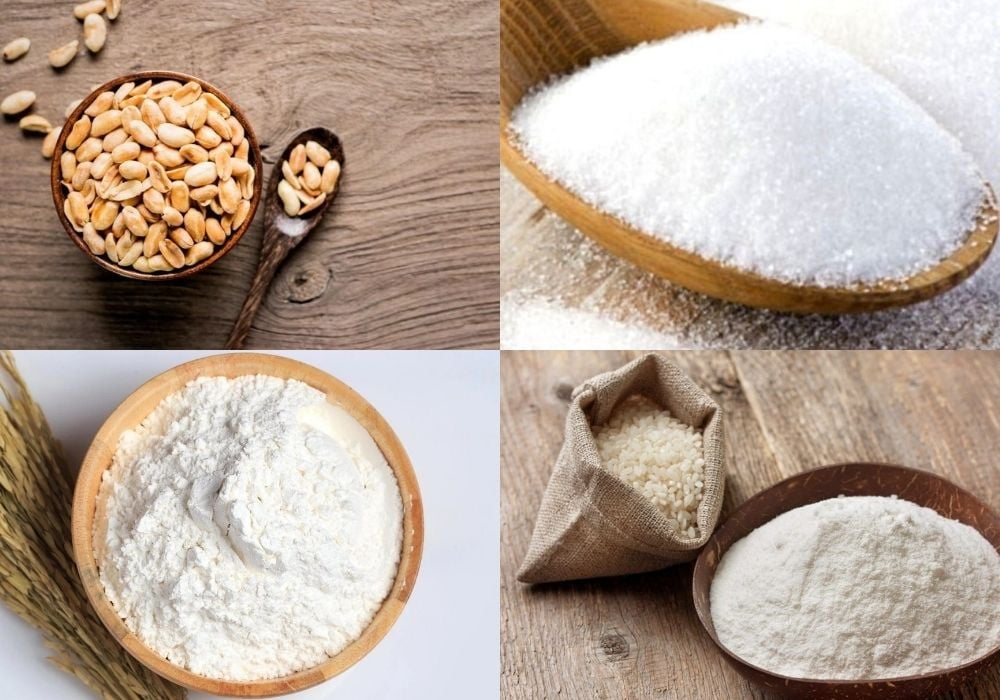 Nguyên liệu làm bánh bao chỉ