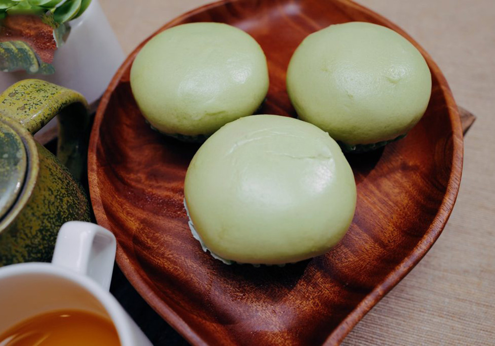 Bánh bao trà xanh