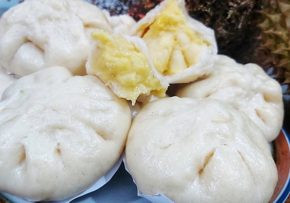 Bánh bao nhân sầu riêng