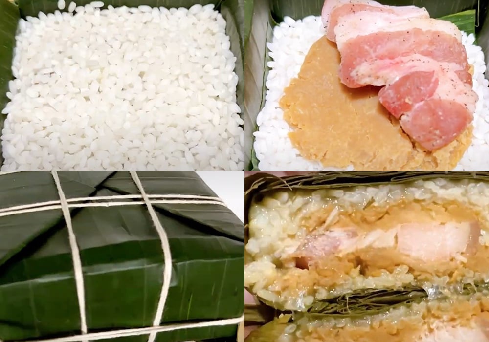 Gói bánh chưng mật dẻo