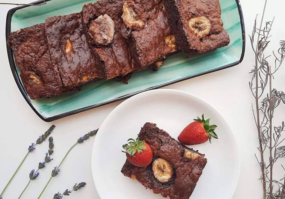 Bánh bông lan chuối socola