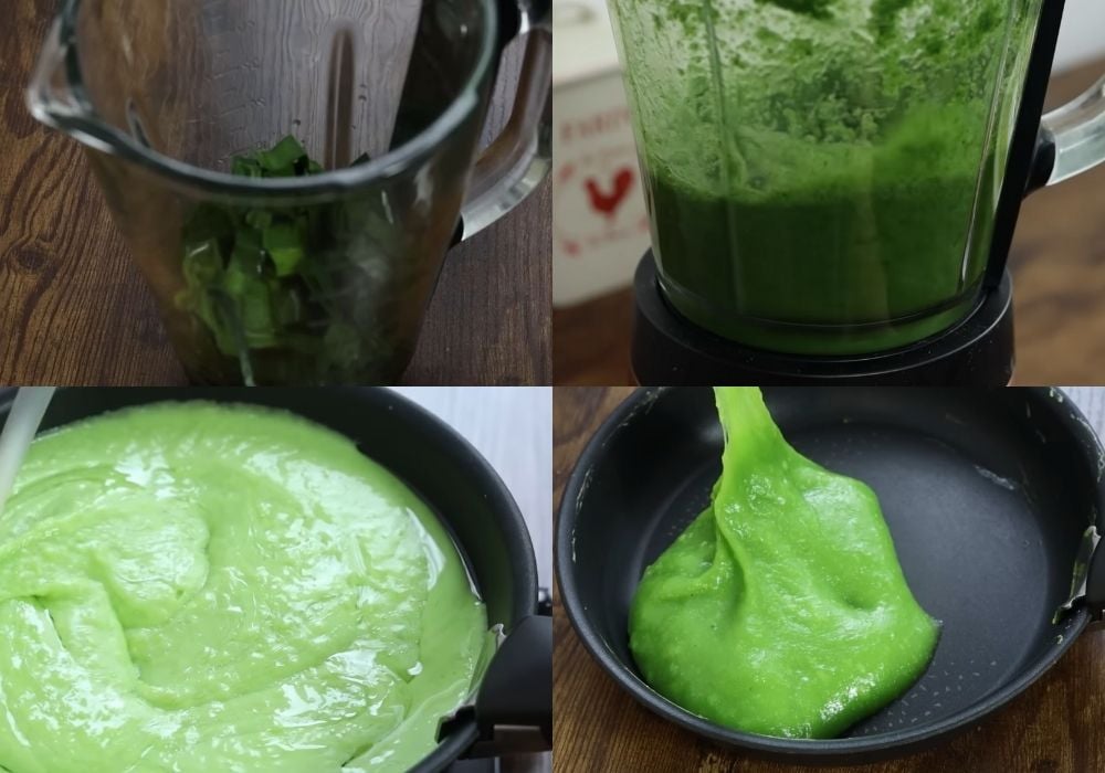 Chuẩn bị vỏ bánh cốm