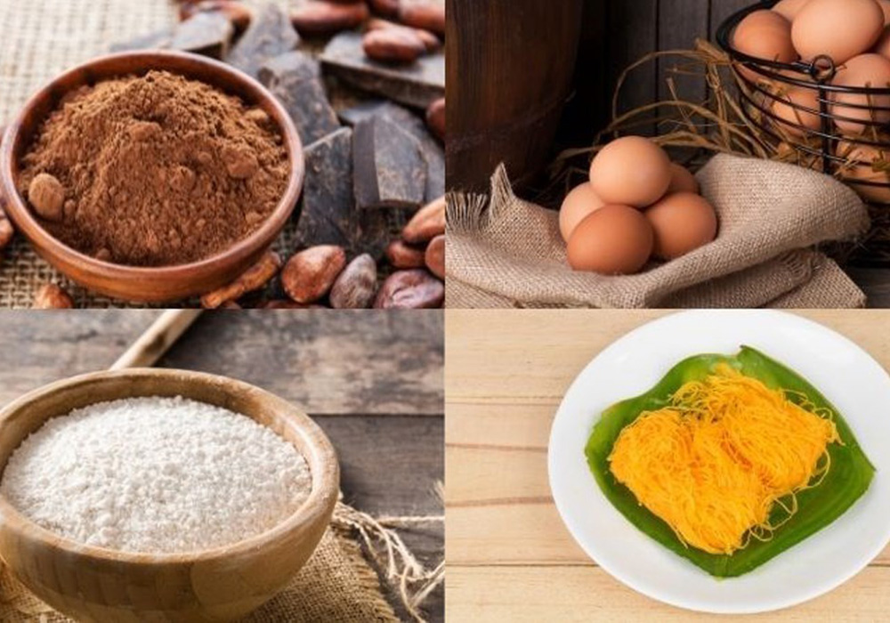 Nguyên liệu làm bánh kẹp Thái Lan nhân kem