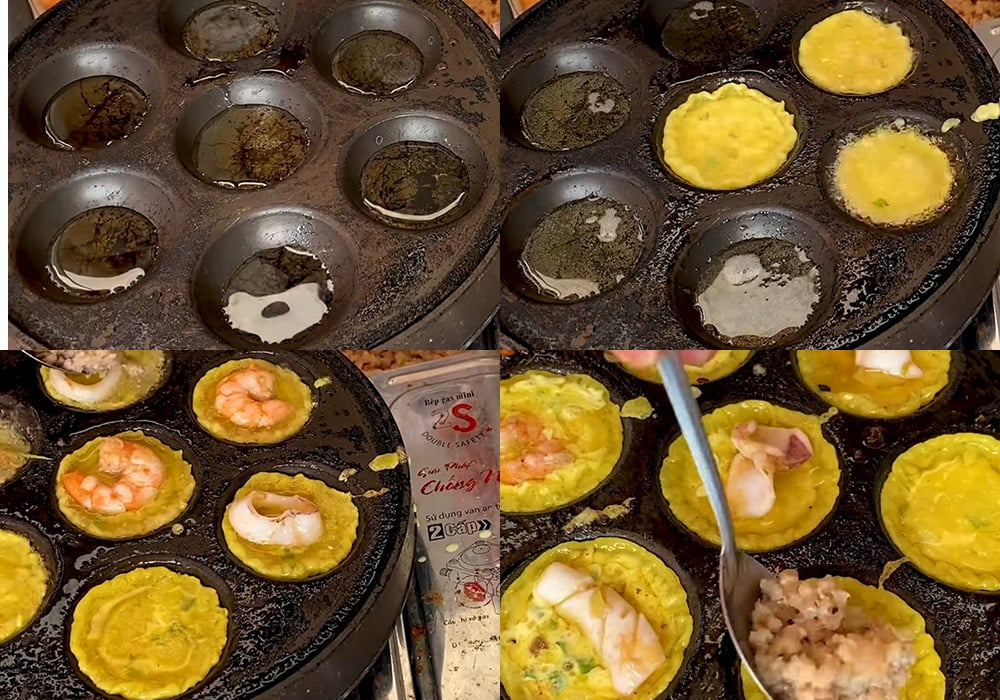 Các bước làm bánh khọt