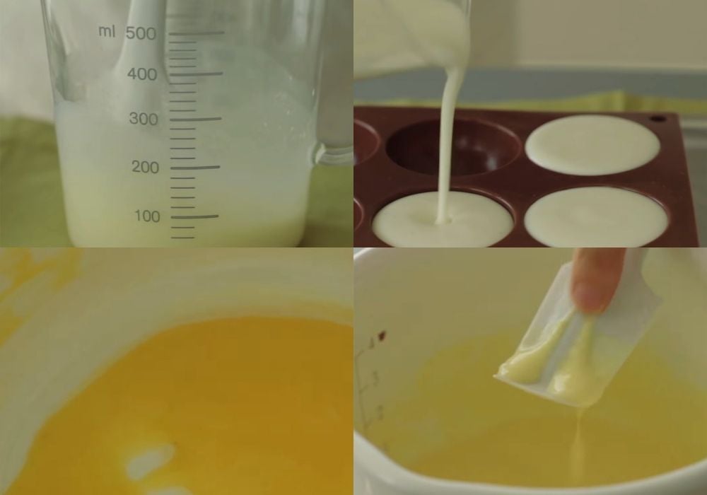 Tạo lớp kem nhân socola trắng