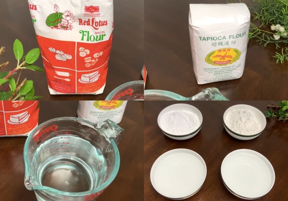 Nguyên liệu làm bánh phở