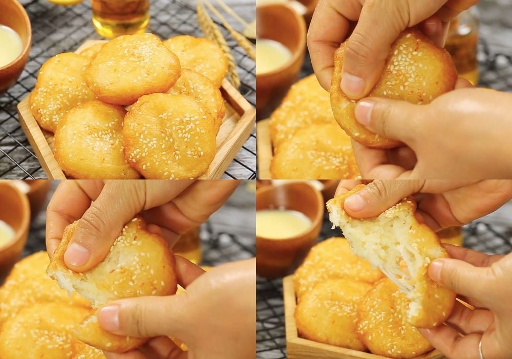 Bánh sắn chiên cốt dừa