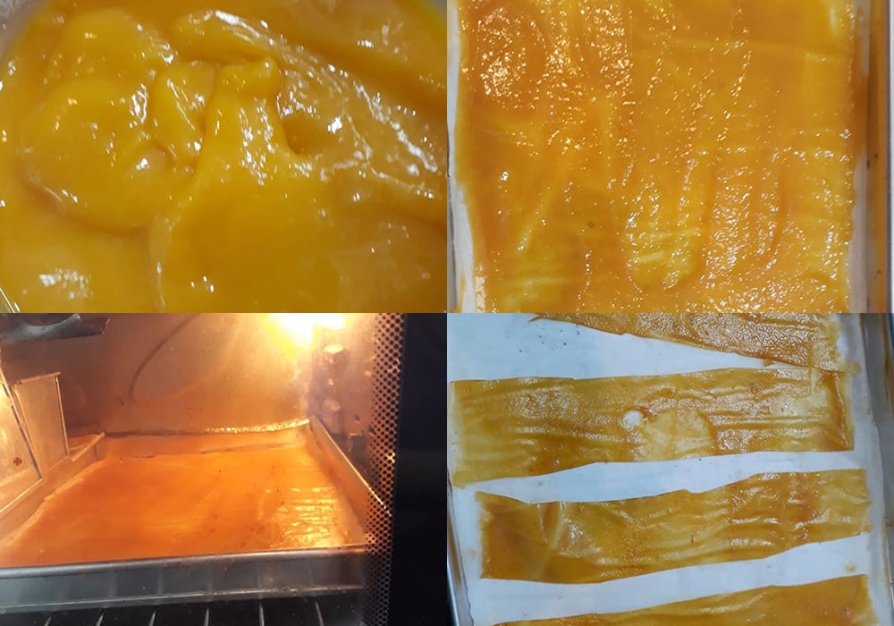 Các bước làm bánh tráng xoài Nha Trang