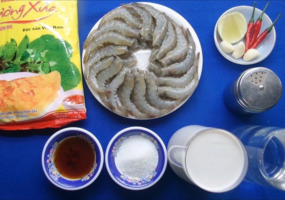 Nguyên liệu làm bánh xem tôm nhảy