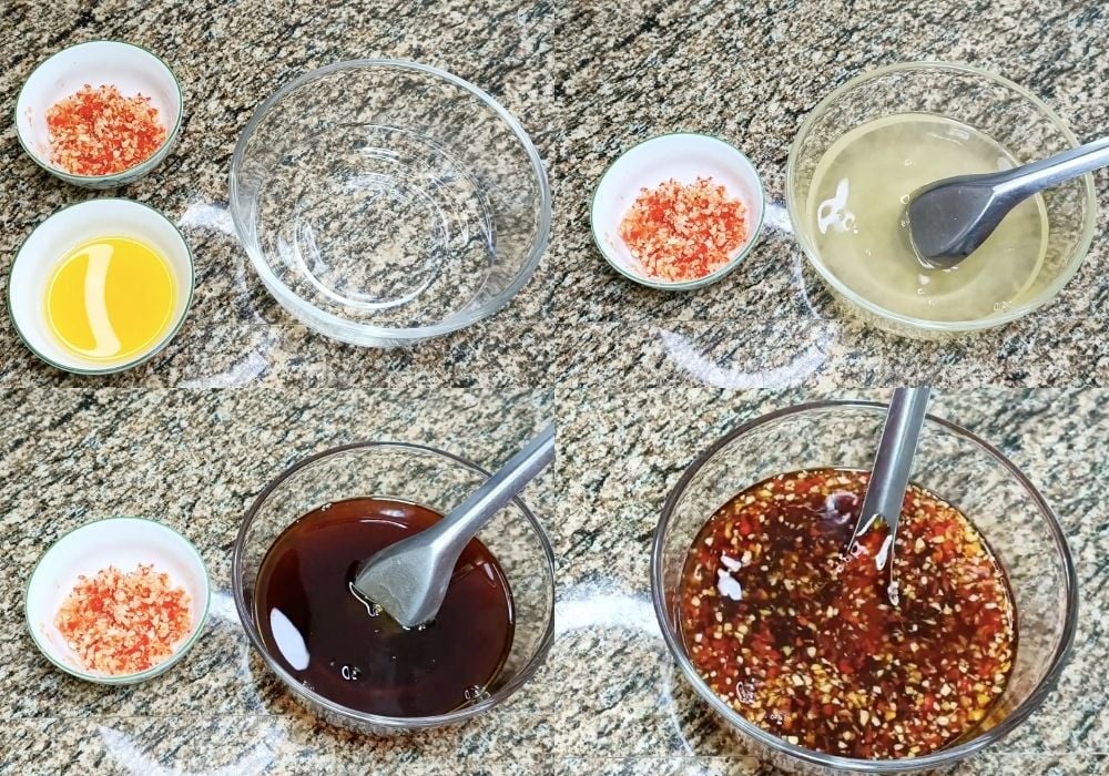 Pha nước tương chua ngọt