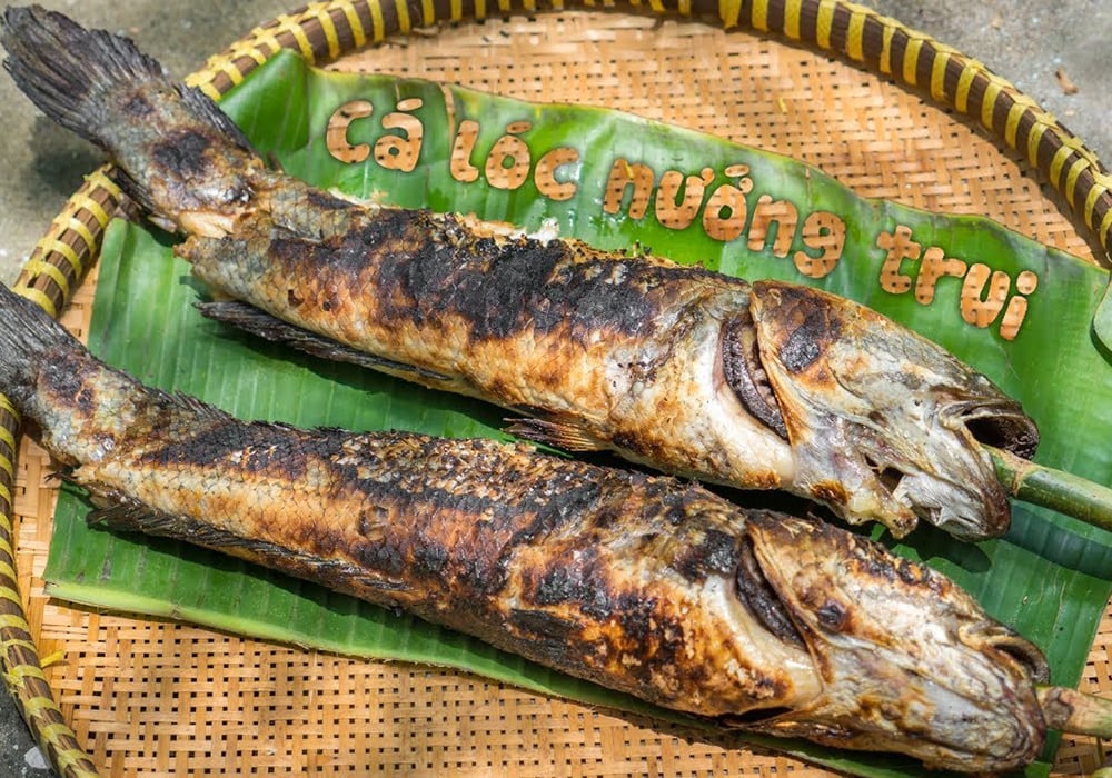 Cá lóc nướng trui