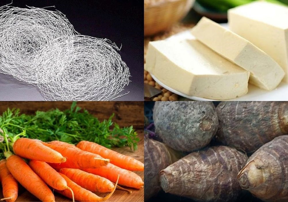 Nguyên liệu làm chả giò rế chay