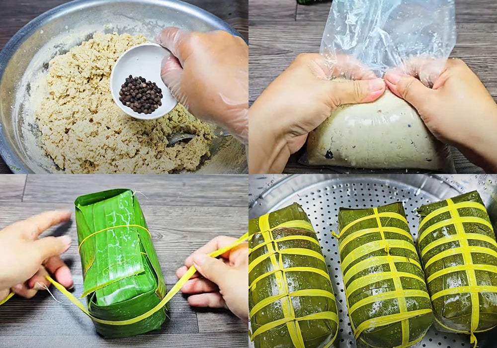 Các bước làm chả lụa chay