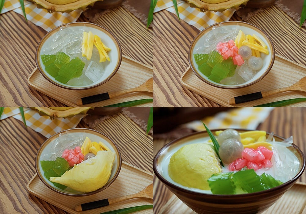 Các bước làm cách làm chè sầu riêng