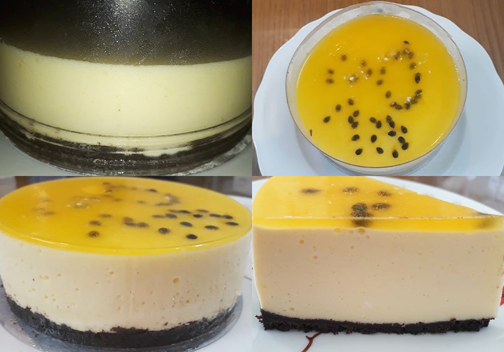 Các bước làm cheesecake chanh dây