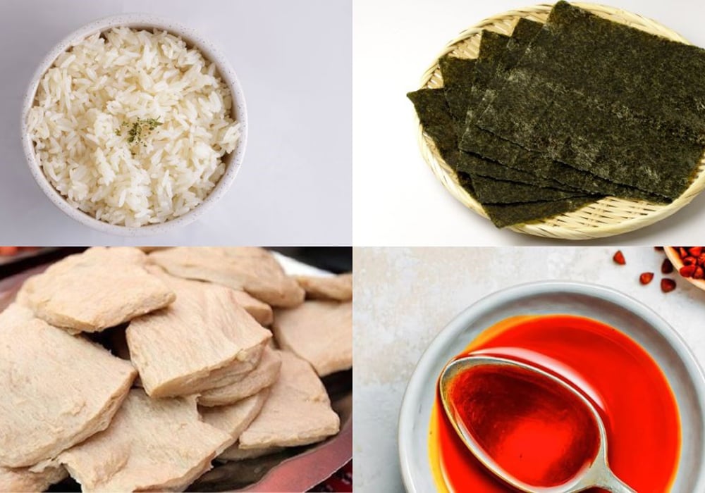 Nguyên liệu làm cơm chiên cá mặn chay