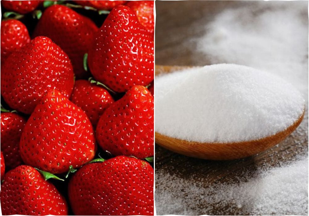 Nguyên liệu làm mứt dâu tây