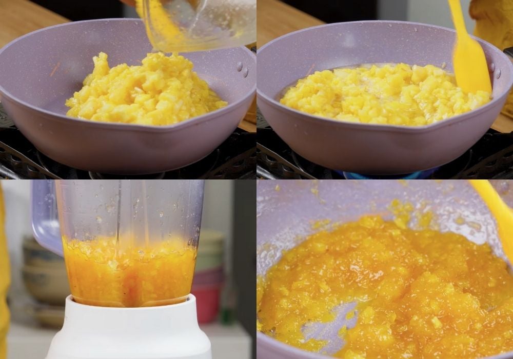 Sên mứt và xay nhuyễn