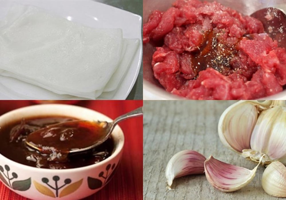 Nguyên liệu làm phở chiên phồng