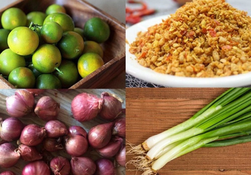 Nguyên liệu làm sốt sa tế tắc