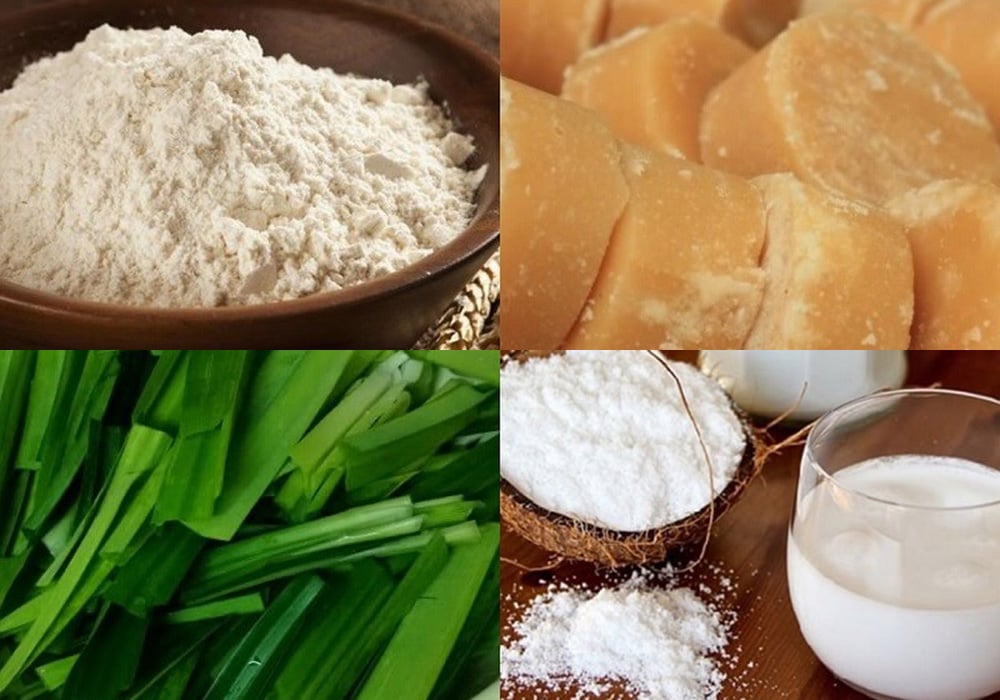 Nguyên liệu làm chè bánh canh ngọt kiểu miền Tây