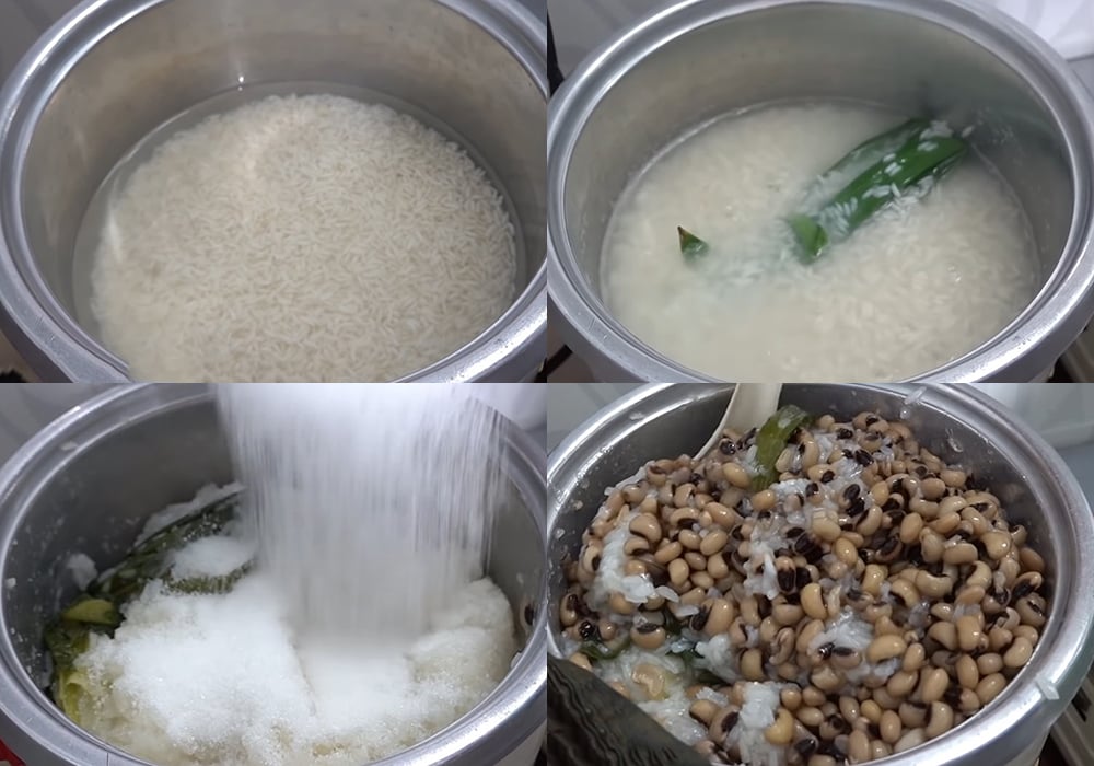 Các bước nấu chè đậu trắng bằng nồi cơm điện