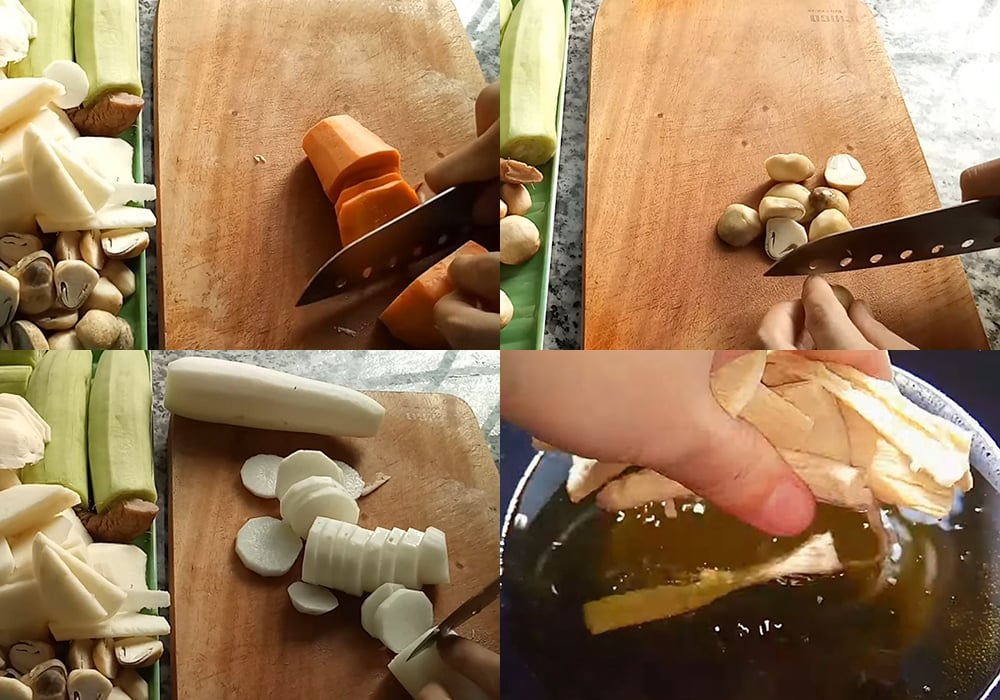 Sơ chế các nguyên liệu