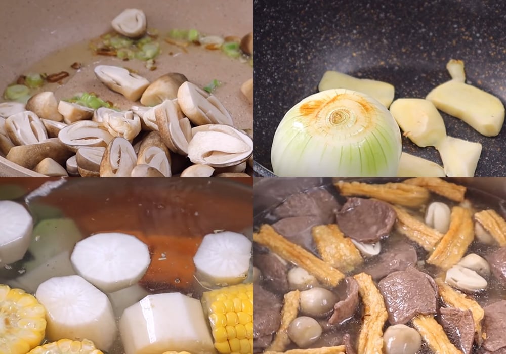 Các bước làm phở chay