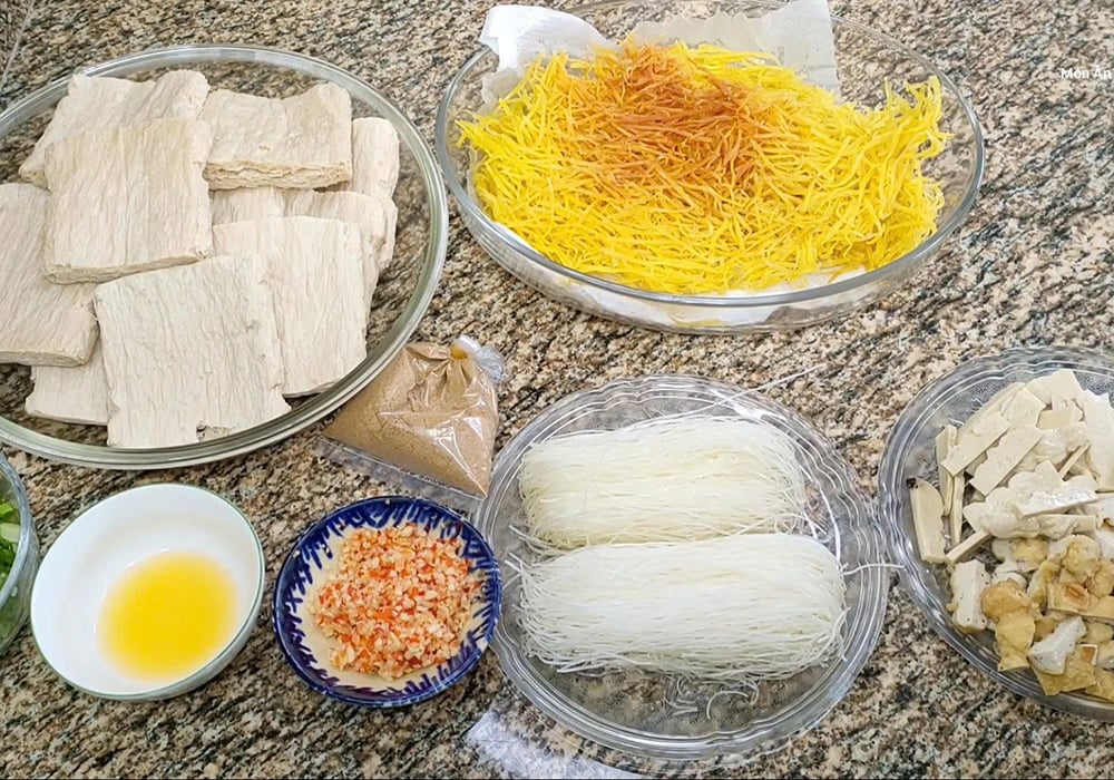 Nguyên liệu làm cơm tấm sườn bì chả chay