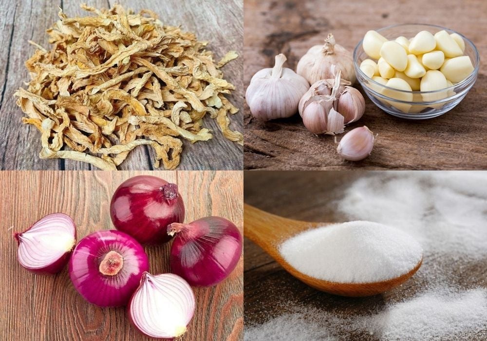 Nguyên liệu làm củ cải khô xào chay